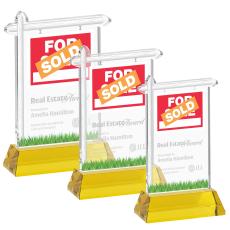 Real Estate Award on Hartford Base - Gold - New Items