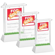 Real Estate Award on Hartford Base - White - New Items