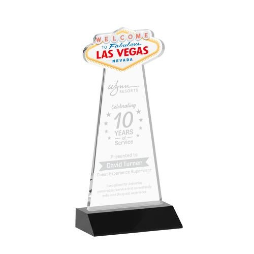 Recognition Awards - Crystal Awards - Las Vegas Award - Black