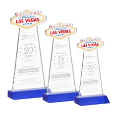 Las Vegas Award - Blue - Glass Awards