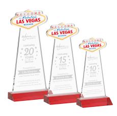 Las Vegas Award - Red - Crystal Awards