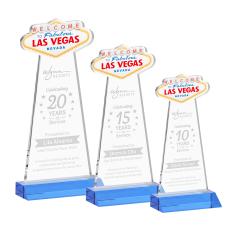 Las Vegas Award - Sky Blue - Glass Awards