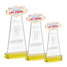 Las Vegas Award on Alberton Base - Gold - New Items