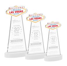 Las Vegas Award on Alberton Base - White - Crystal Awards