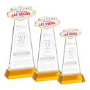 Las Vegas Award on Hartford Base - Amber