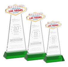 Las Vegas Award on Hartford Base - Green - Sales Awards