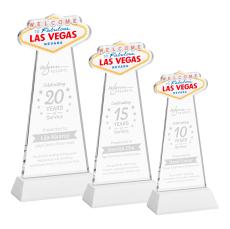 Las Vegas Award on Hartford Base - White - Crystal Awards