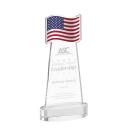 Flag Award on Alberton Base - Clear