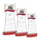 Flag Award on Alberton Base - Red