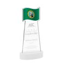 Flag Award on Alberton Base - White