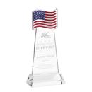 Flag Award on Hartford Base - Clear