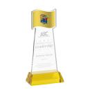 Flag Award on Hartford Base - Gold