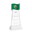 Flag Award on Hartford Base - White