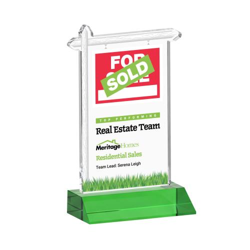 Recognition Awards - Crystal Awards - Real Estate VividPrint&trade; Award - Green