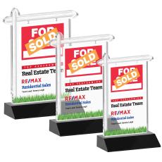 Real Estate VividPrint Award - Black - Crystal Awards