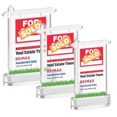 Real Estate VividPrint Award on Alberton Base - Clear - Sales Awards