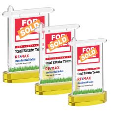 Real Estate VividPrint Award on Alberton Base - Gold - Sales Awards