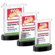 Real Estate VividPrint Award on Alberton Base - Black - Sales Awards