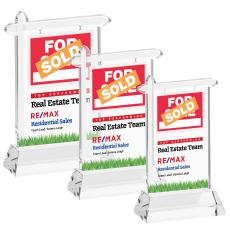 Real Estate VividPrint Award on Hartford Base - Clear - Sales Awards