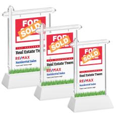 Real Estate VividPrint Award on Hartford Base - White - Real Estate Awards
