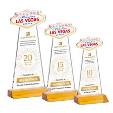 Las Vegas VividPrint Award - Amber - Crystal Awards