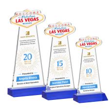 Las Vegas VividPrint Award - Blue - Crystal Awards
