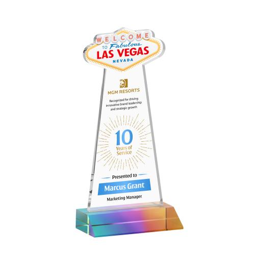 Recognition Awards - Crystal Awards - Prism Crystal Awards - Las Vegas VividPrint&trade; Award - Prismatic