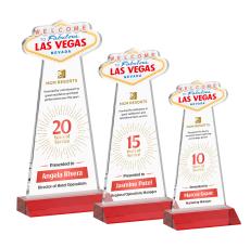 Las Vegas VividPrint Award - Red - Crystal Awards