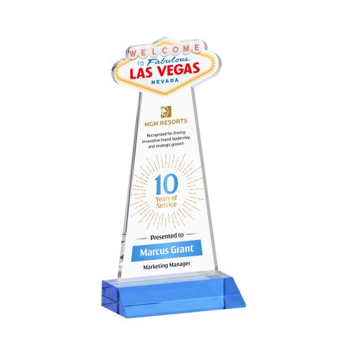 Recognition Awards - Shop by Price - Between $80 and $150 - Las Vegas VividPrint&trade; Award - Sky Blue