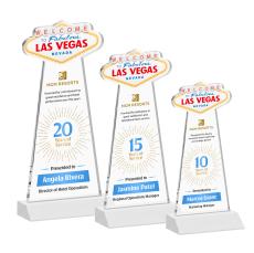 Las Vegas VividPrint Award - White - Crystal Awards