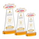 Las Vegas VividPrint&trade; Award on Alberton Base - Amber