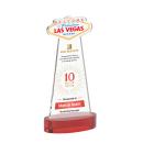 Las Vegas VividPrint&trade; Award on Alberton Base - Red