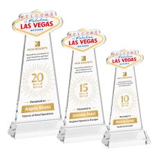 Las Vegas VividPrint Award on Hartford Base - Clear - Crystal Awards