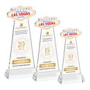Las Vegas VividPrint&trade; Award on Hartford Base - Clear