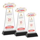 Las Vegas VividPrint&trade; Award on Hartford Base - Black