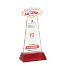 Las Vegas VividPrint&trade; Award on Hartford Base - Red
