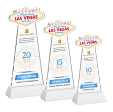 Las Vegas VividPrint Award on Hartford Base - White - Crystal Awards