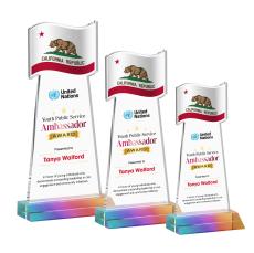 Flag VividPrint Award - Prismatic - Crystal Awards