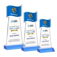 Flag VividPrint Award - Sky Blue - Crystal Awards