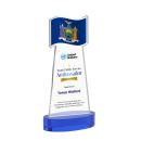Flag VividPrint&trade; Award on Alberton Base - Blue
