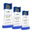 Flag VividPrint&trade; Award on Alberton Base - Blue