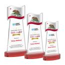 Flag VividPrint&trade; Award on Alberton Base - Red