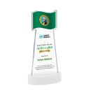 Flag VividPrint&trade; Award on Alberton Base - White