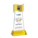 Flag VividPrint&trade; Award on Hartford Base - Gold