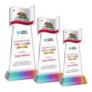 Flag VividPrint&trade; Award on Hartford Base - Prismatic