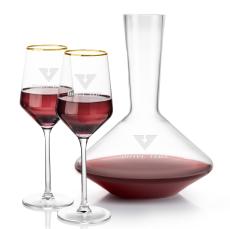 Tucson Carafe & Wine Set - Gold Rim - Carafes
