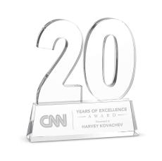 20 Year Anniversary Milestone Award Acrylic - New Items