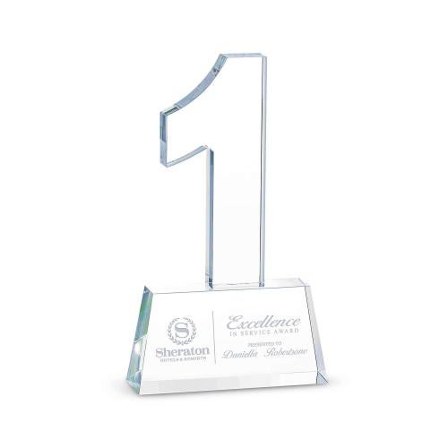 Recognition Awards - Shop by Recipient - Years of Service Awards - 1 Year Anniversary Milestone Crystal Award