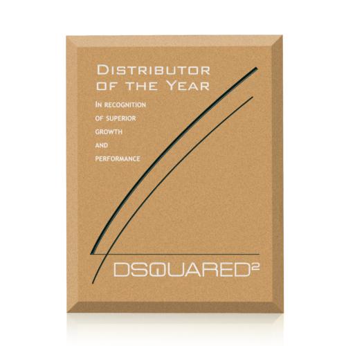 Plaque Awards - Retirement Plaques - Rollinson Plaque - Gold