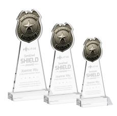 Police Badge Award - Clear - New Items